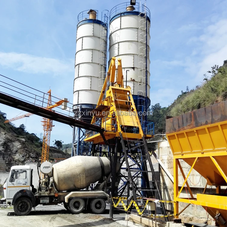 Cheaper Price Ready Mix HZS50 Concrete Mixing Plant 50m3/h with High Quality Batching