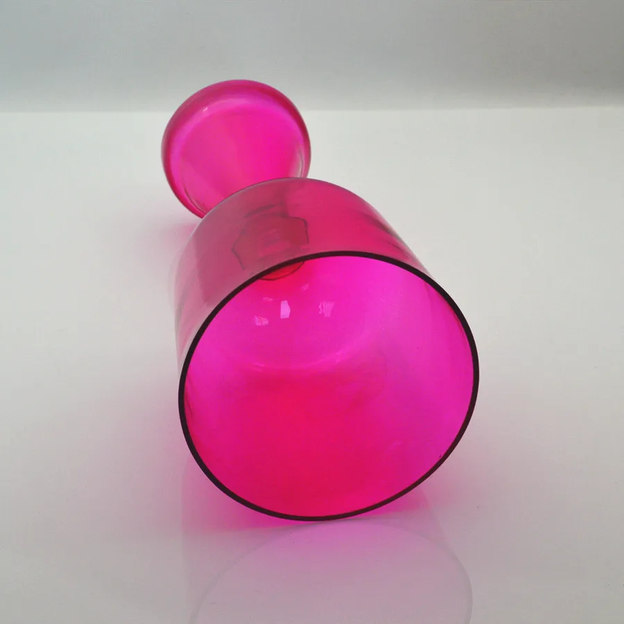 HF Magenta Pink Hand-held Quartz Crystal Singing Grail Bowl for Sound Healing and Therapy