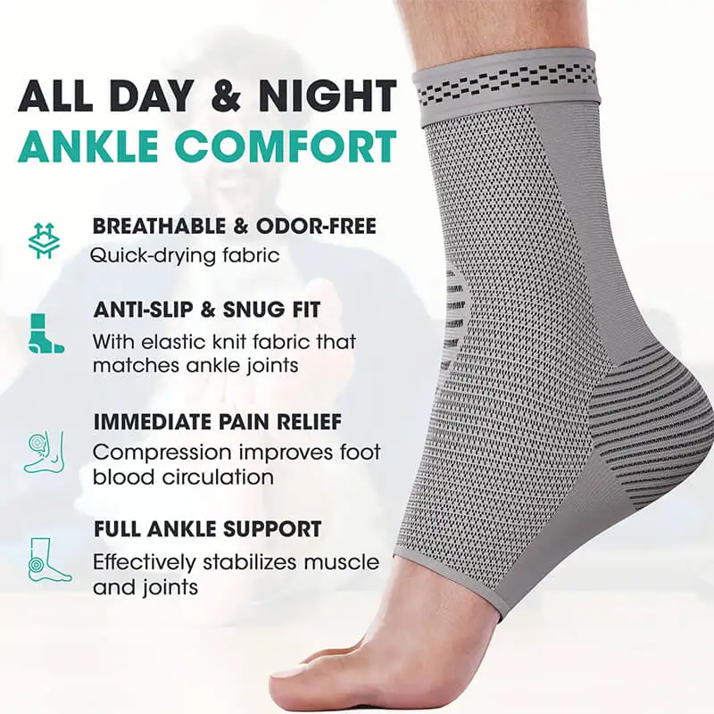 Toeless Arch Support Compression Ankle Brace Sleeve Plantar Fasciitis Orthosis Foot Socks Sleeve Ankle Support