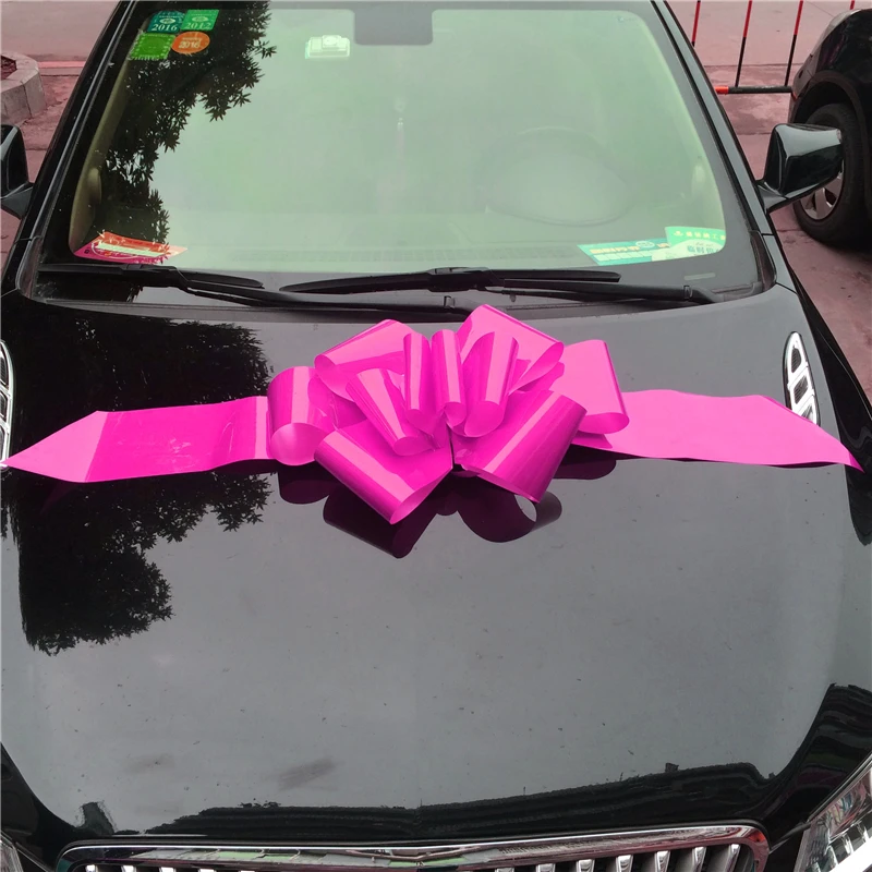 Guangdong High Quality Wholesale Factory Decorative  Red Ribbon Bow Giant  Car Bow  for Wedding
