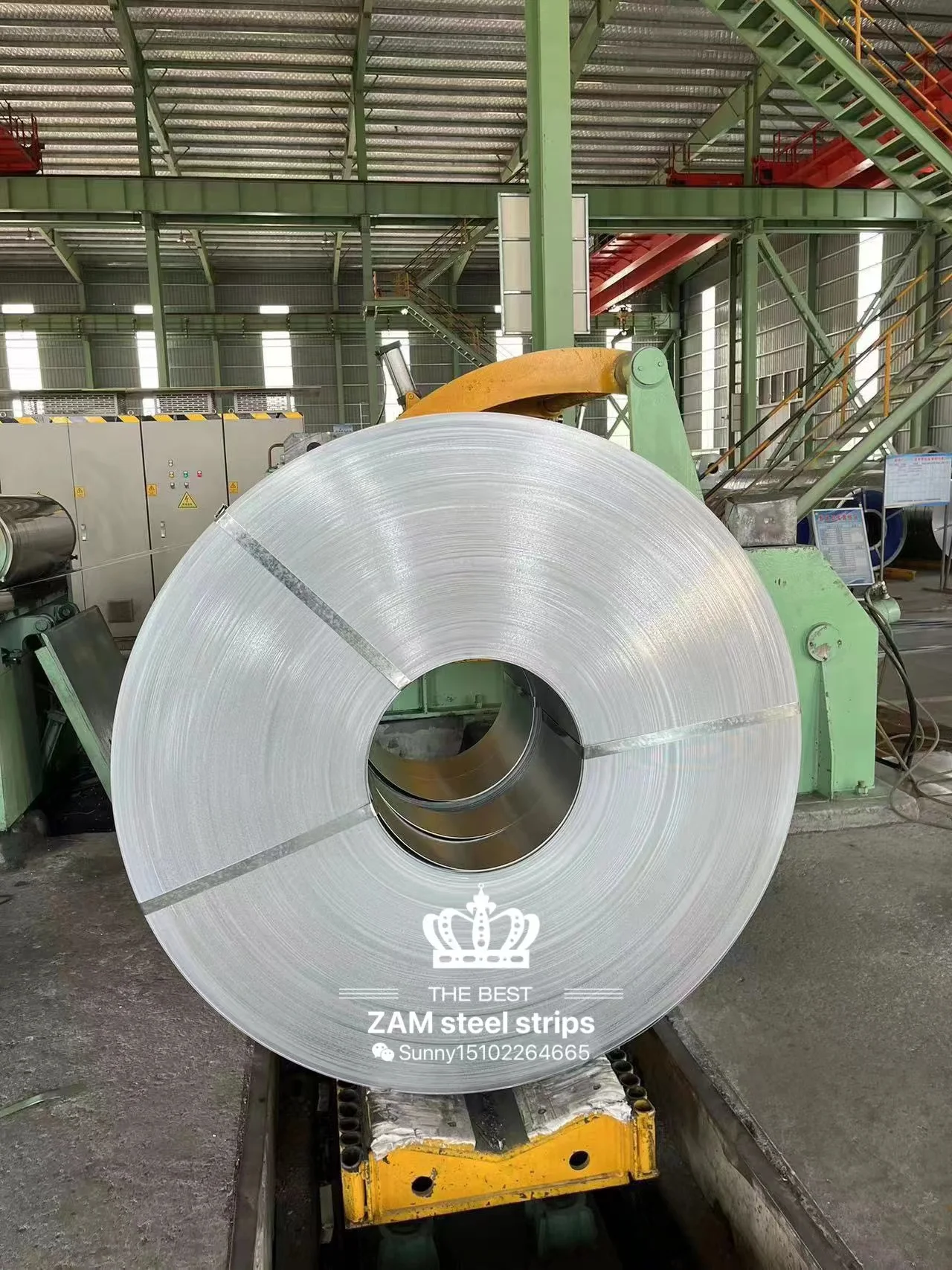 China Manufacturer Metal S350GD material ZM450gsm hot-dip zinc aluminum magnesium steel strips  Zn-Al-Mg coated steel coils
