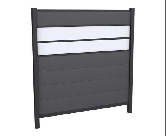 6 футов x деревянный пластиковый композитный забор WPC открытый садовый без колонки (набор из 10 предметов)