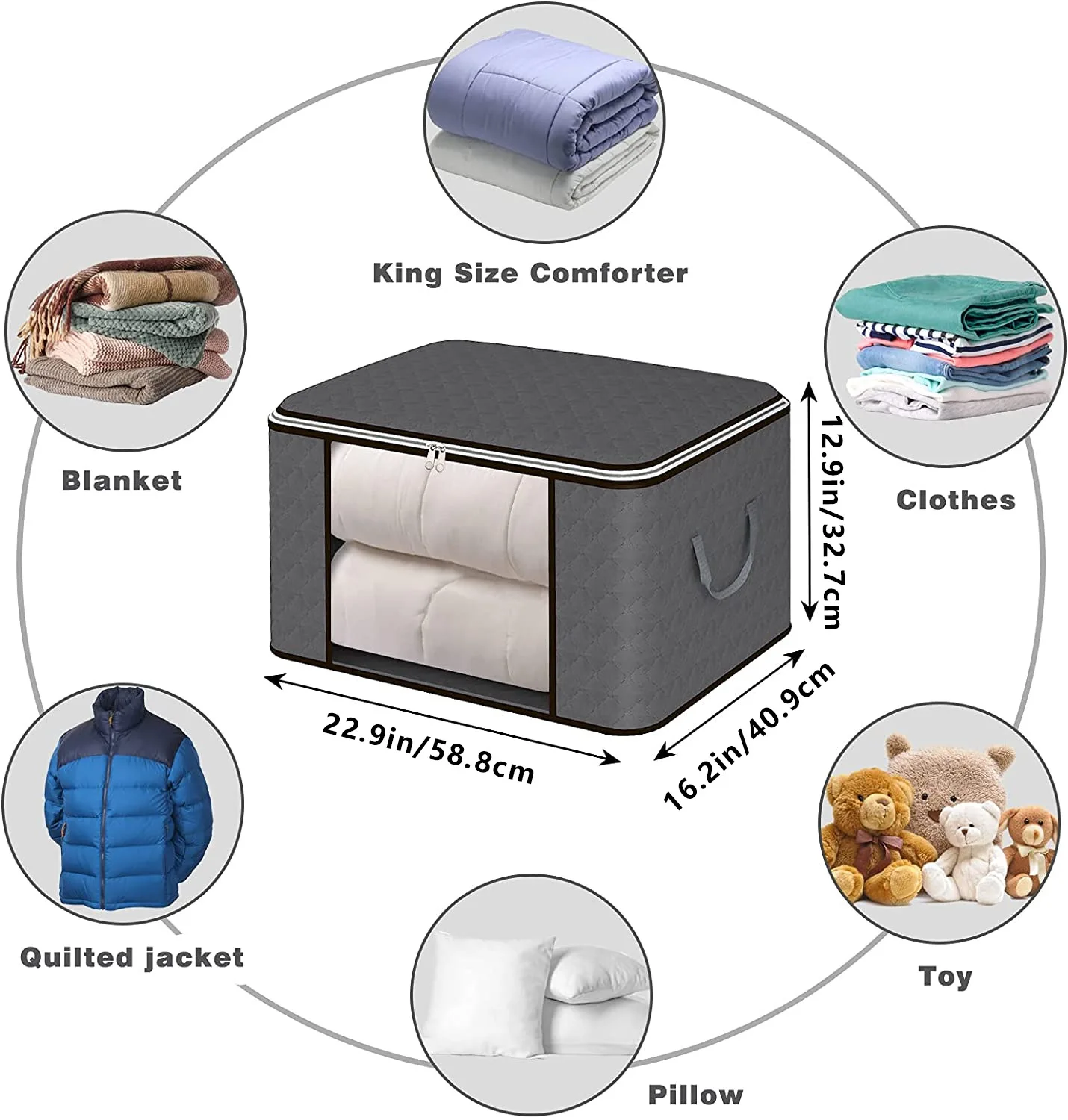 Thickened non-woven quilts clothing storage bag Storage box