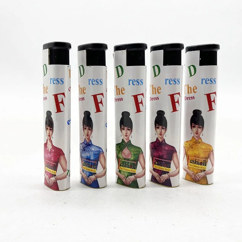 Cheapest Black Slim Wrapper Cigarette Lighter Windproof Popular in Indian Nepal