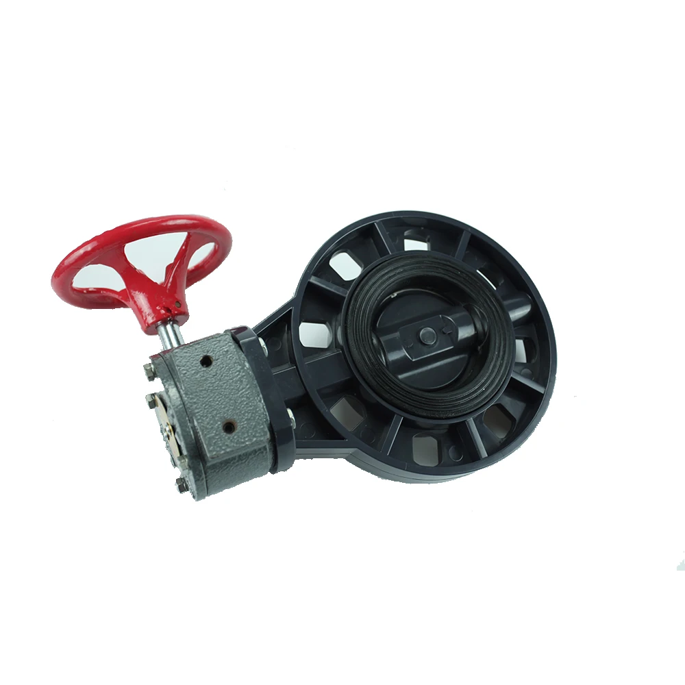 Hot sell swimming pool ABS handle manual power PVC butterfly valves