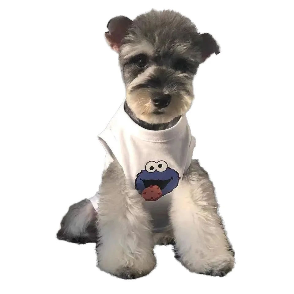Cute Animal Stripe T-Shirt for Summer Comfy Sport Pet Clothes that Match Owners for Dogs