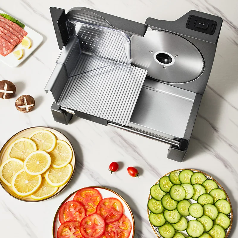 190mm stainless steel blade household mandoline slicer / cheese slicer / bread slicer in aluminium alloy body