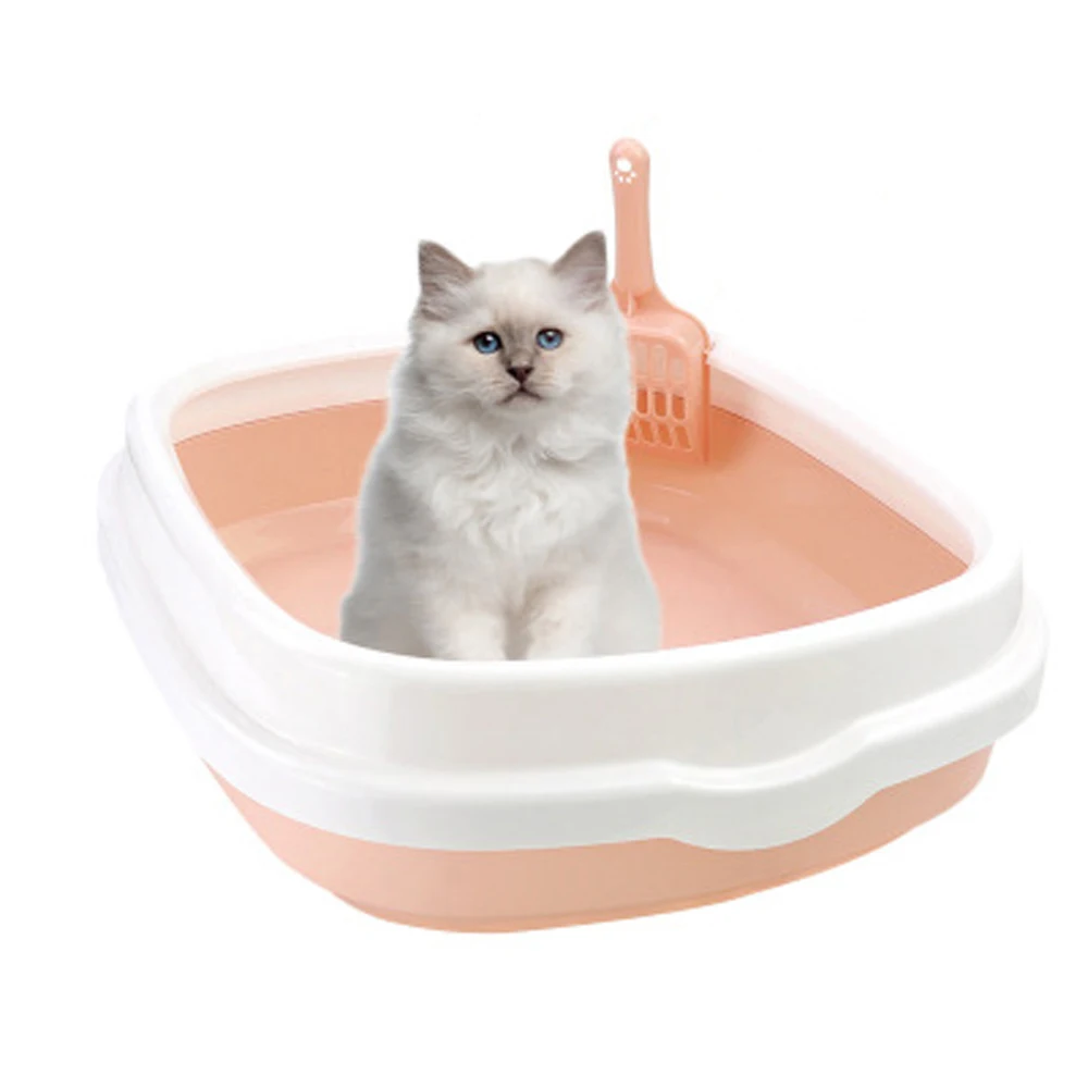 Manufacturer Wholesale Luxury Cat Litter Box Toilet Door With Handle Cleaning Cat Toilet Box (1600155318167)