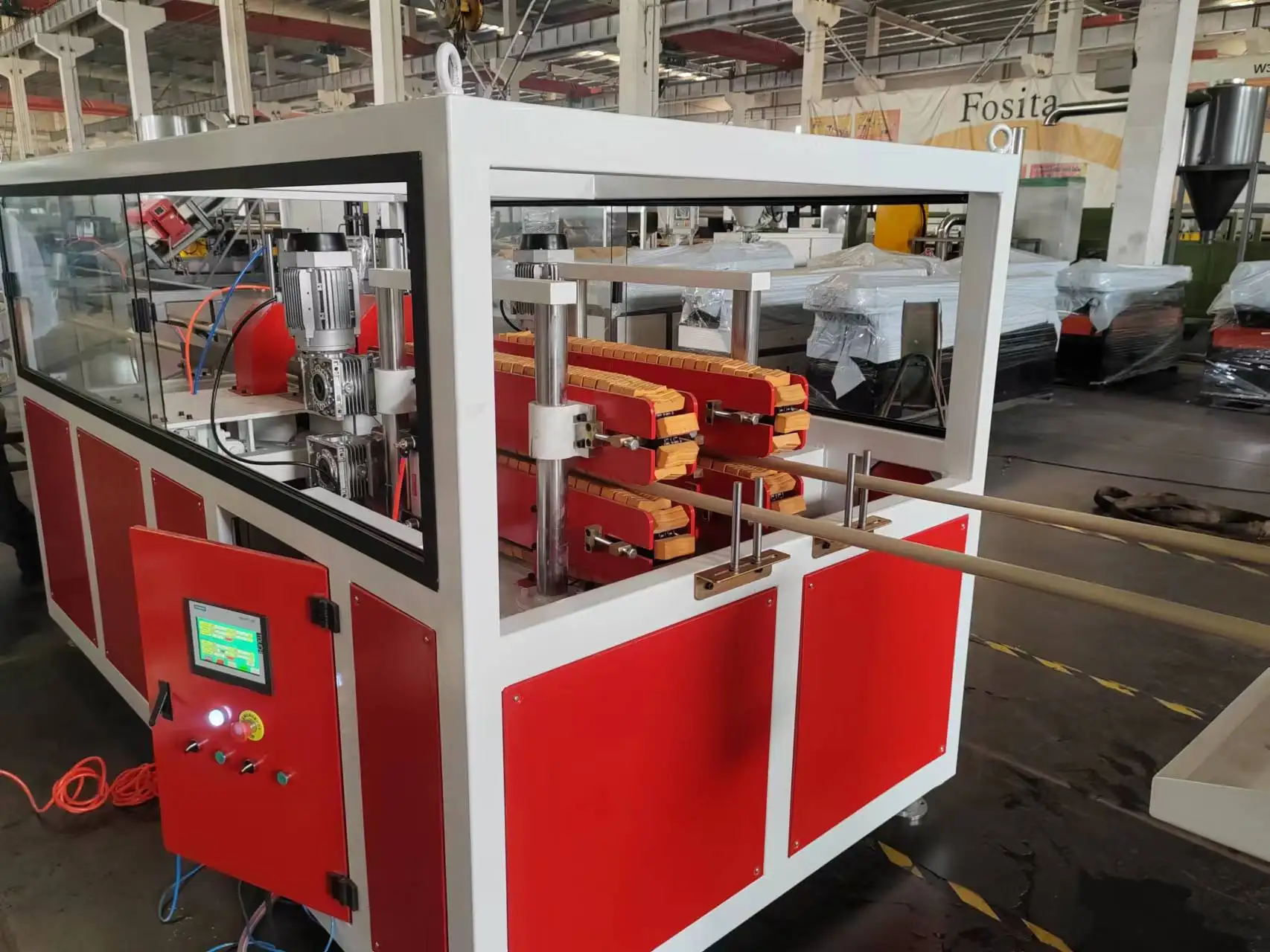 Экструзионная Машина SDL SJSZ65/132 для производства ПВХ труб, производственная линия 50-160 мм