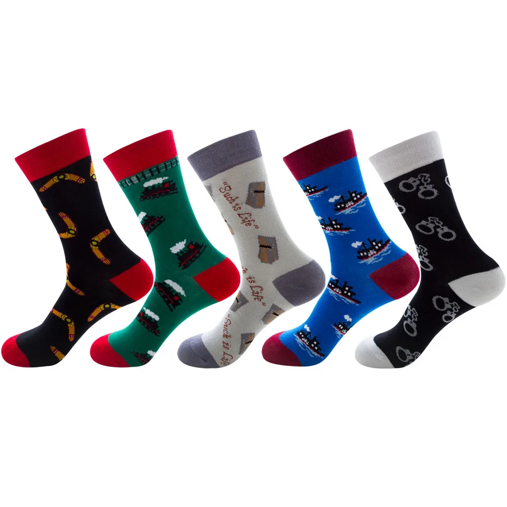 Manufacturer Wholesale Custom logo available  happy for women beach sock Stock Socks