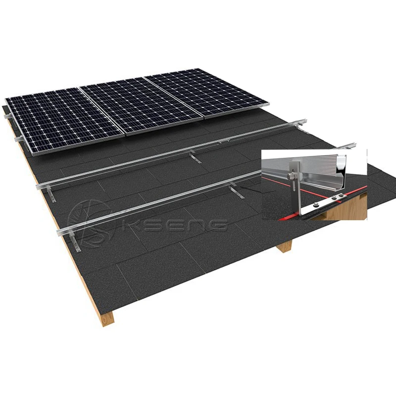 3 68 кВт Солнечная панель Бытовые солнечные монтажные структуры Асфальтовая крыша наклонная Монтажная
