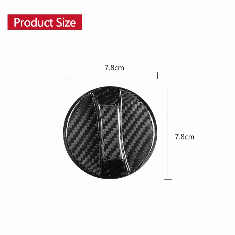 Shasha Carbon Fiber Car Inner Gas Fuel Tank Cover For Kia K2 K3 K5 KX7 Carbon Car Accessories
