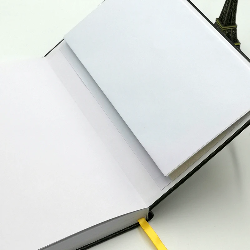 Round Corners Gold Elastic Closure Strap Logo Debossed Hardcover PU Vegan Leather Custom Agenda A5 Notebook Journal Printing