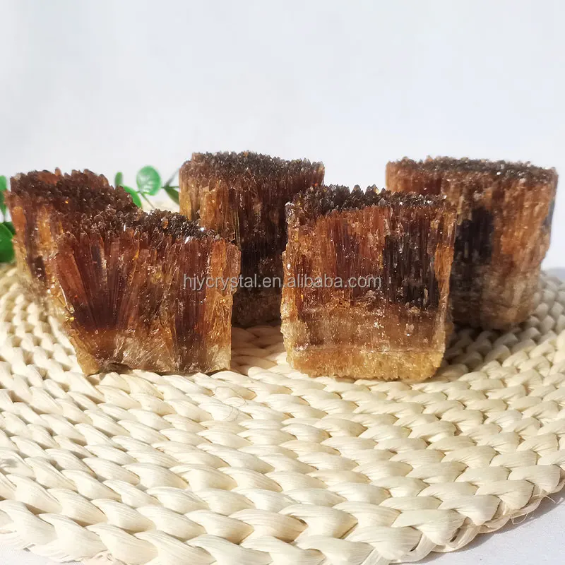 Wholesale Natural Crystal Cluster Healing Rough Raw Amber Calcite Quartz For Decoration