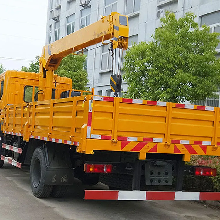 Hot sale Crane Man Basket Hydraulic Telescopic Boom 5 ton Truck Mounted crane for truck whit crane workshop