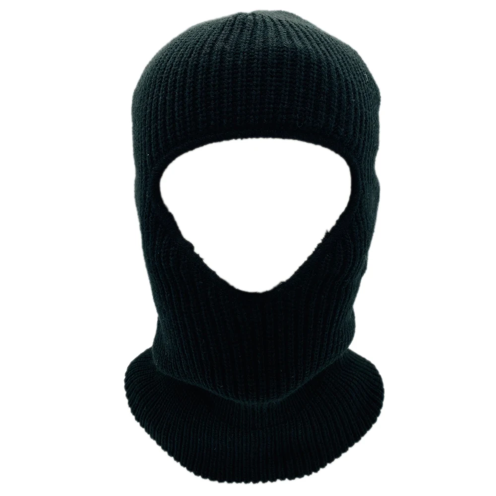 Wholesale Knitted Sports Skull Face Solid Color Print Color 1 Hole Ski Mask Balaclava