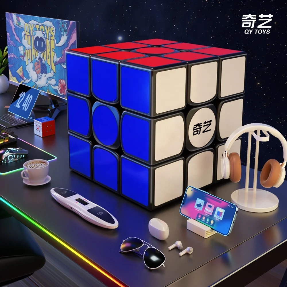 New teaching toys warrior puzzle big cube plus max black 38cm large cube storage box with stand