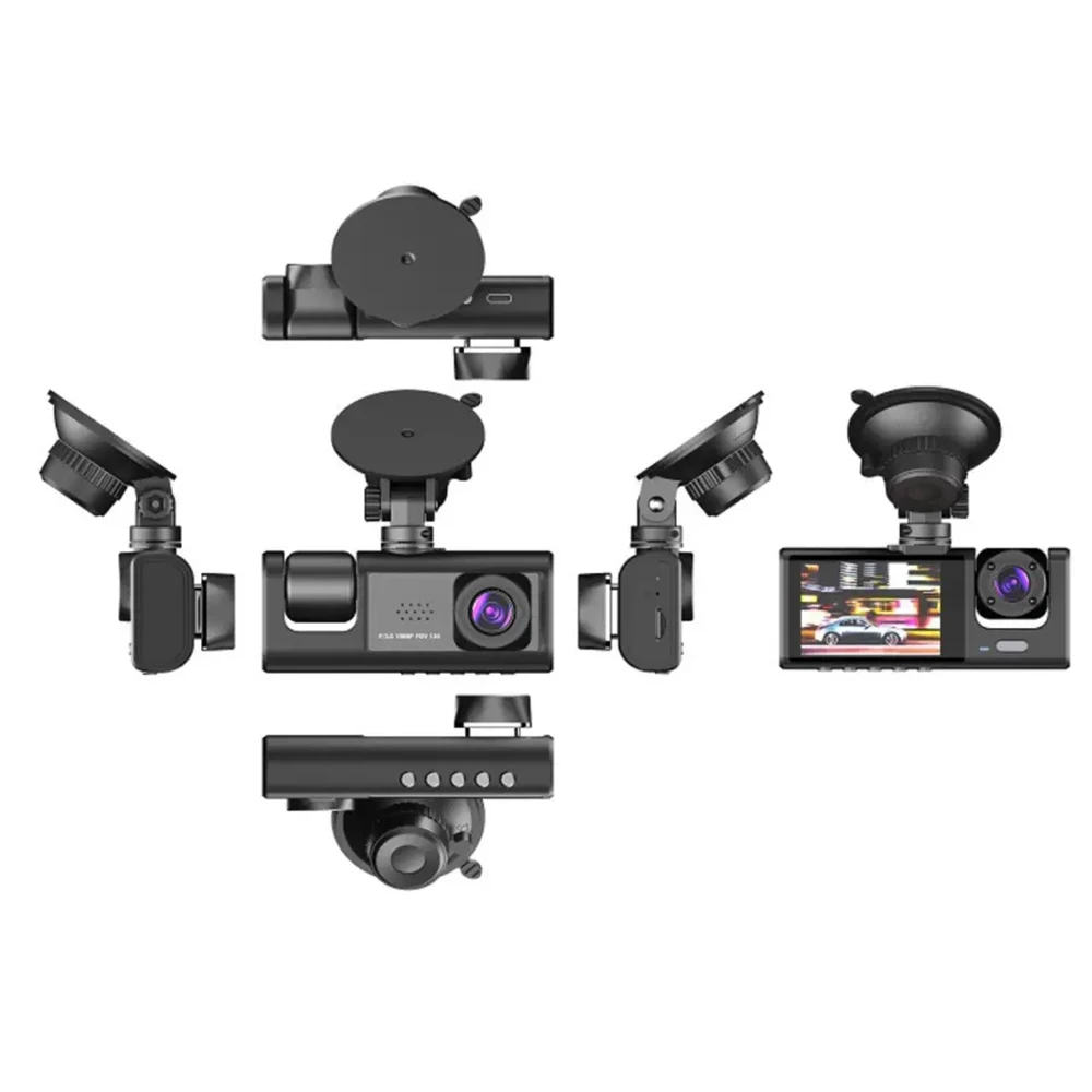 Car Dash Cam 1080P Dual Lens Built in GPS DVR Recorder Dashcam With WiFi G-Sensor Loop Recording Parking Monitoring Camera