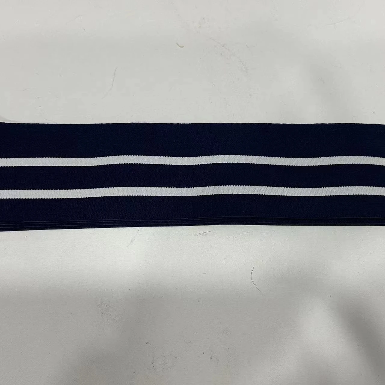 Customizable Navy Blue Jacquard Elastic Band Adjustable Webbing Personalized Strap