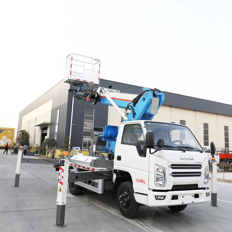 25m ISUZU Telescopic Aerial Work Platform Truck Hydraulic Aerial Cage High-altitude Working Vehicle