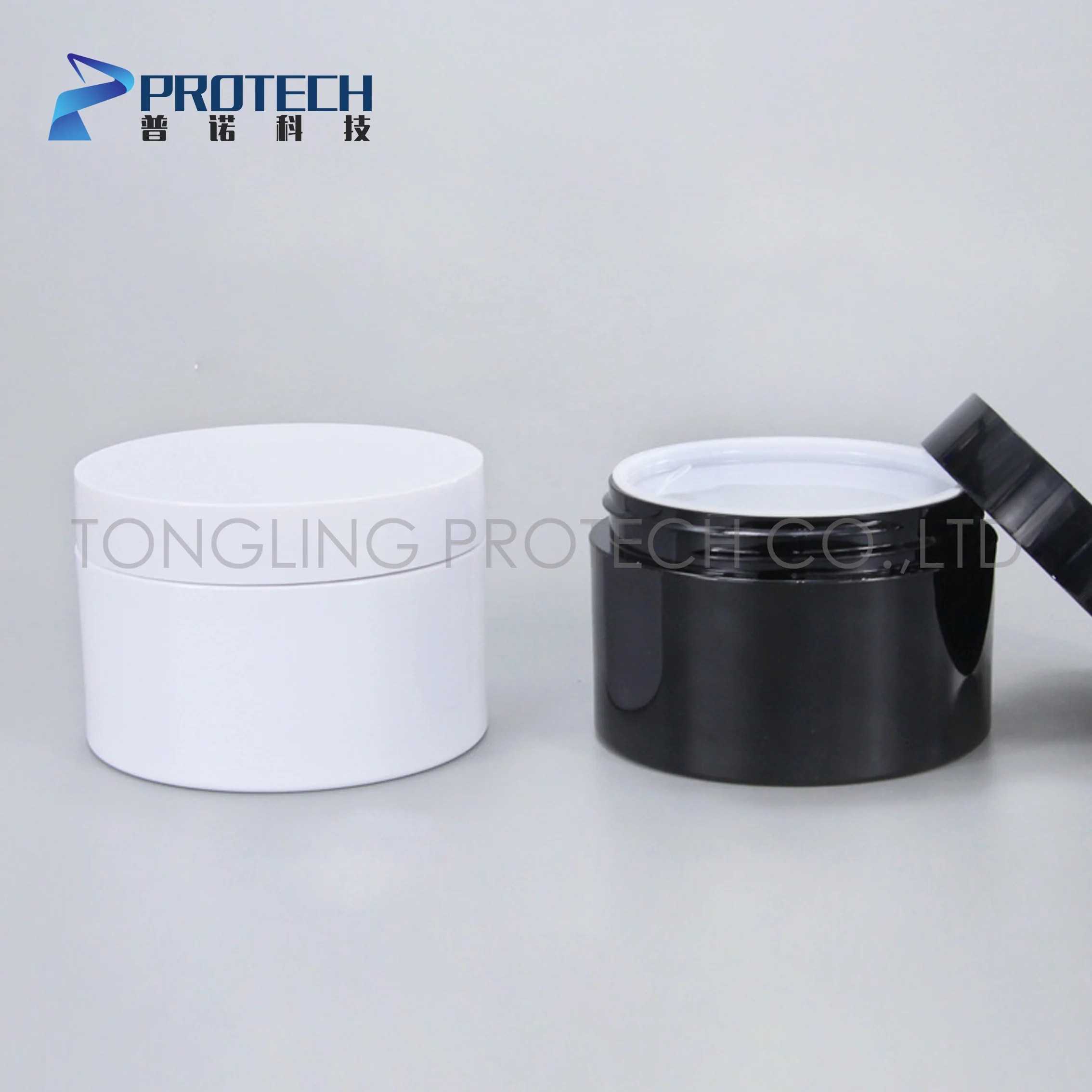 Wholesale Cosmetic Plastic PP White Cream Jar Cheap empty pp plastic sample jar