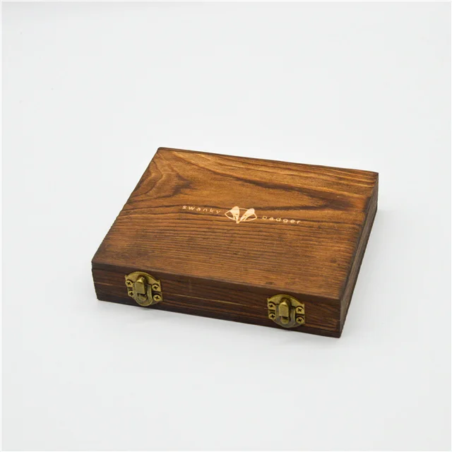 Hot sale factory price wooden box wooden packaging box with engraved logo for wallet