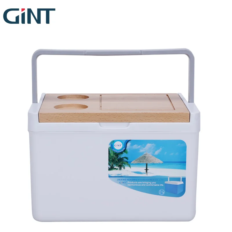 Australia Hot Sale 5 8 1126 L Insulated Pu Foaming Outdoor Camping Beach BBQ Ice Chest Cooler Box With Wooden Lid Handle
