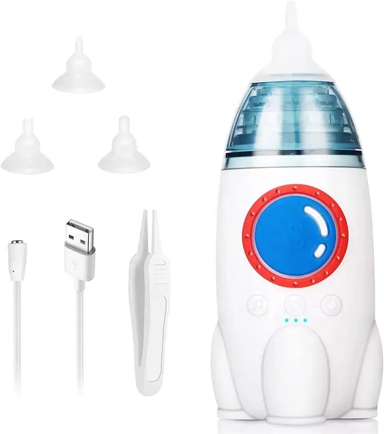 Baby Safety Products Portable Manual Nose Cleaner Silicone Vacuum Nasal Aspirator Mucus Suction Aspirator for Baby