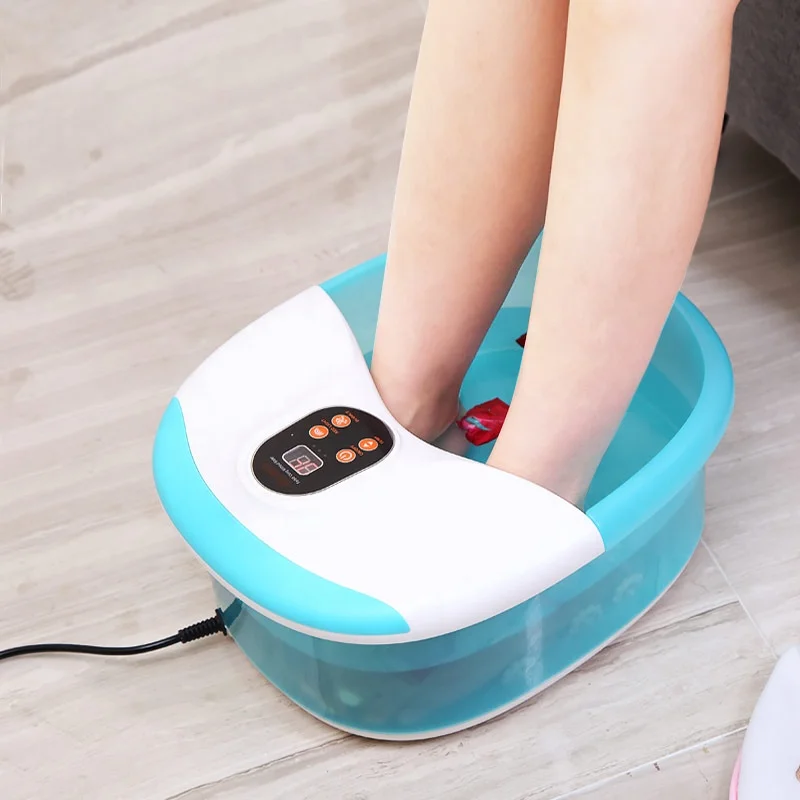 Electric Portable Blood Circulation Detox Water Mini Foot Soak Bath Spa Massager Machine