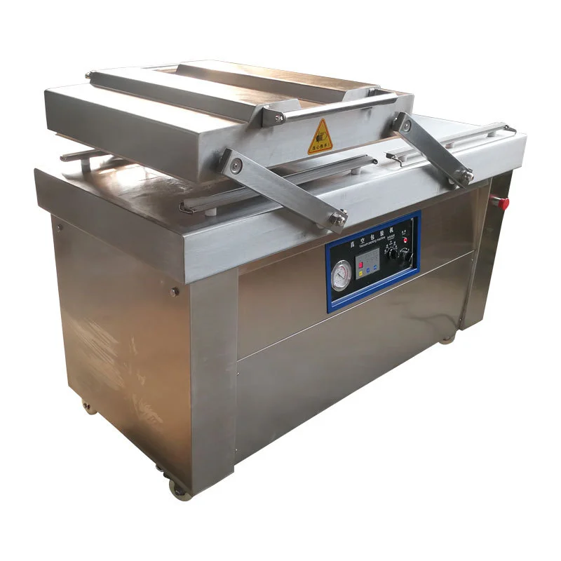 Automatic Double Chamber Food Vacuum Packing Machine keep food fresh Shrimp Vacuum Packer for Meat Sausage fish Packing Machine
