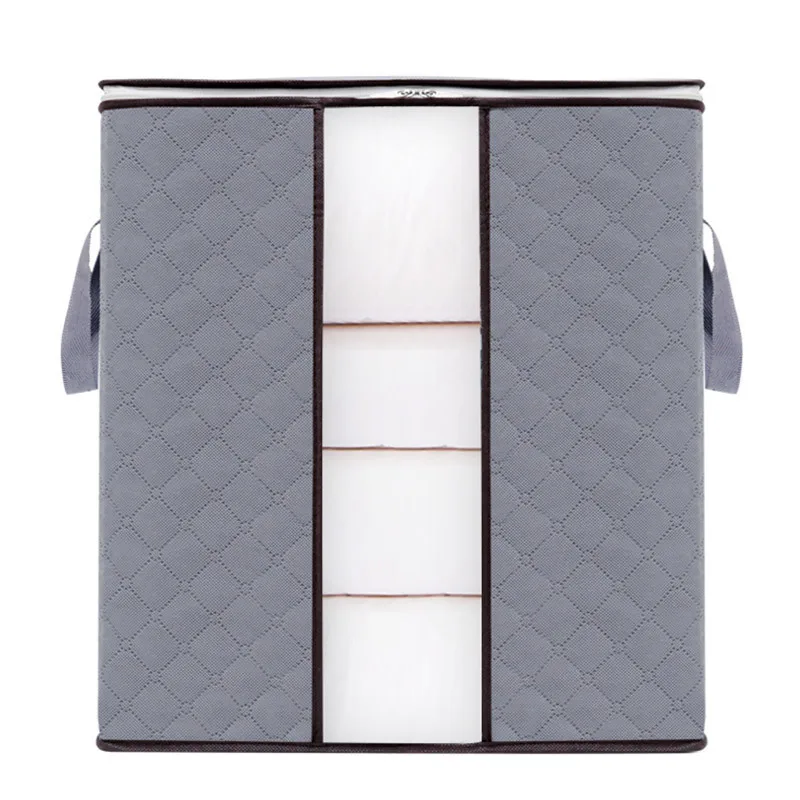 Storage Bags Clothes Organizer Containers With Strengthen Handle Under-bed Storage Bags For Comforters Blankets Bedding