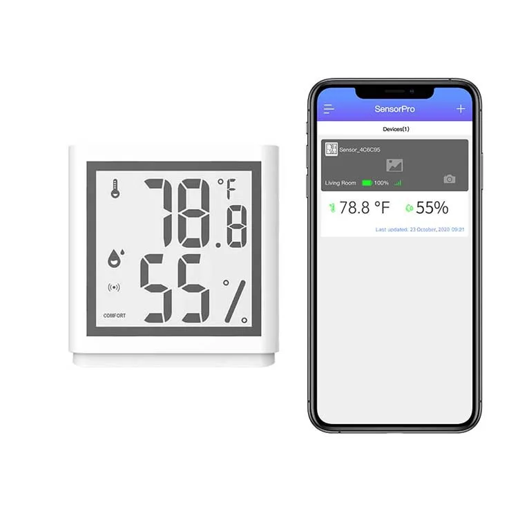 HH Smart wireless temperature humidity sensors Blue tooth thermometer Wireless temperature sensor