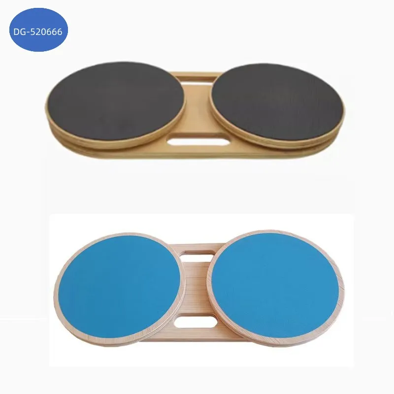 BDE High Quality Factory Wooden Dual Pedal Waist-twisting Plate Home Gym Fitness Slimming Detachable Turntable Exercise Adults
