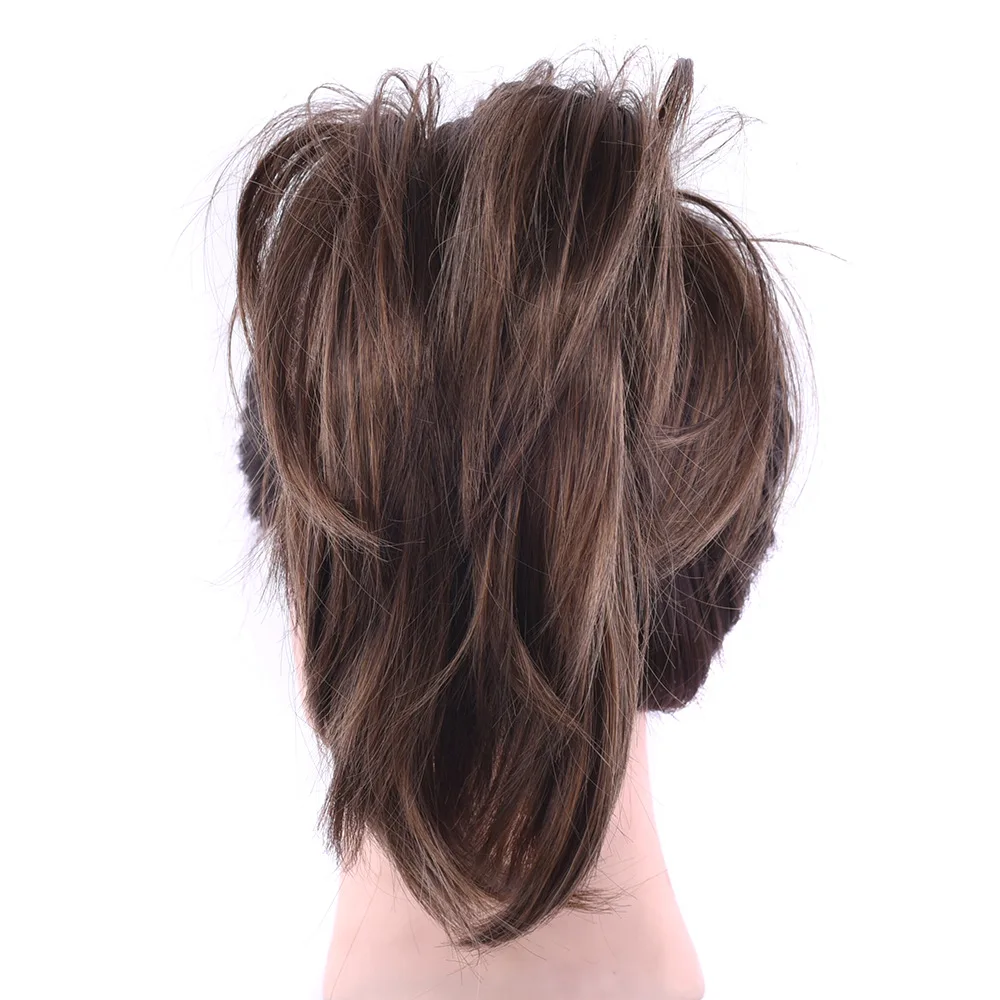 Горячая Распродажа, синтетический пучок для наращивания, кудрявый пучок, резинки для волос, элегантные шиньоны, свадебные волосы для женщин и детей