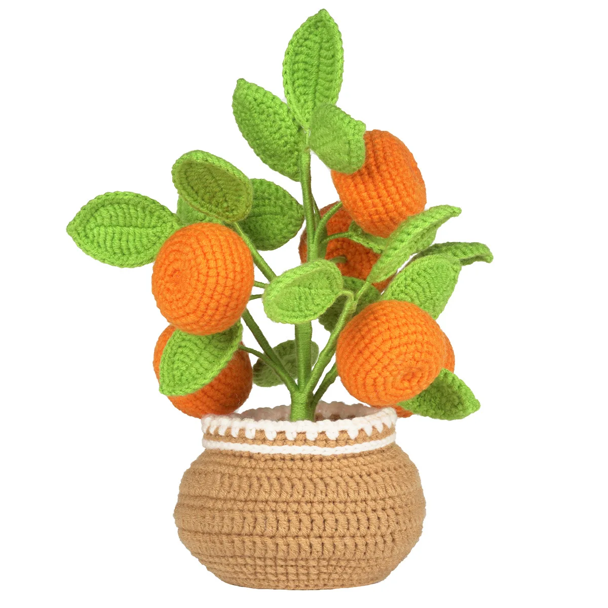 Handmade Strawberry Plant Potted Crochet Knitting Kit Wool Yarn Crochet Material Kit For Women Beginner DIY Gift Wholesales