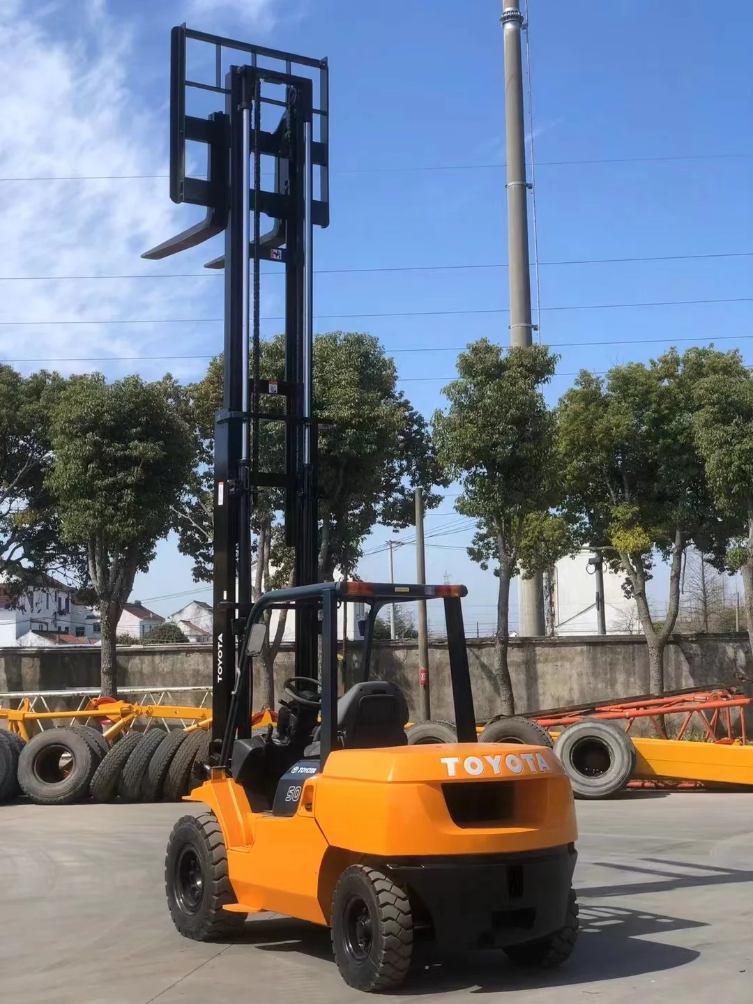High Quality 5.0ton Used Japan Folklifter 7 - FD50 Secondhand  Multifunction Excavator Parts  toyota 5.0ton for Sale