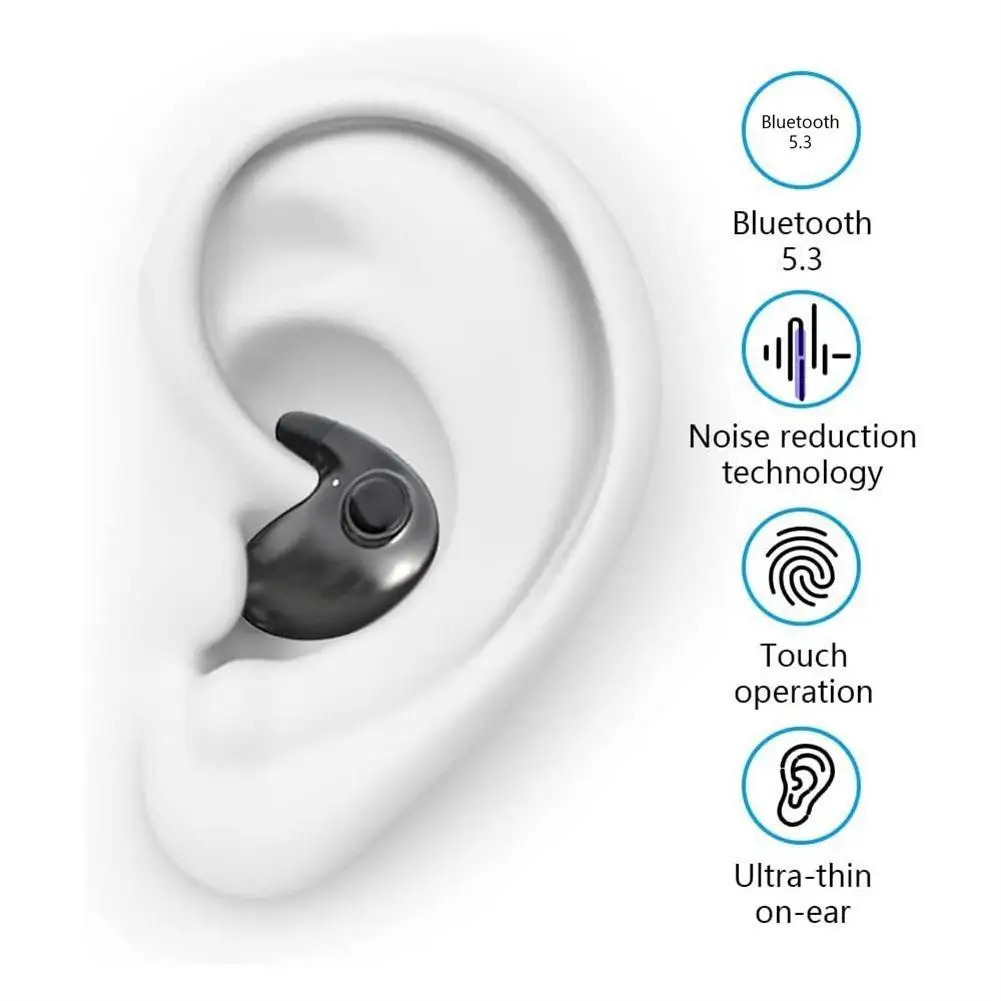 Md538 Wireless Headset compatible 5.3 Noise Reduction Earphones Waterproof Touch Headphones For Music Work Sleep