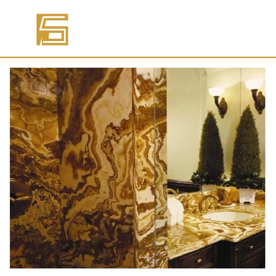 Backlit Onyx Wall Panel Natural backlit stone wall cladding