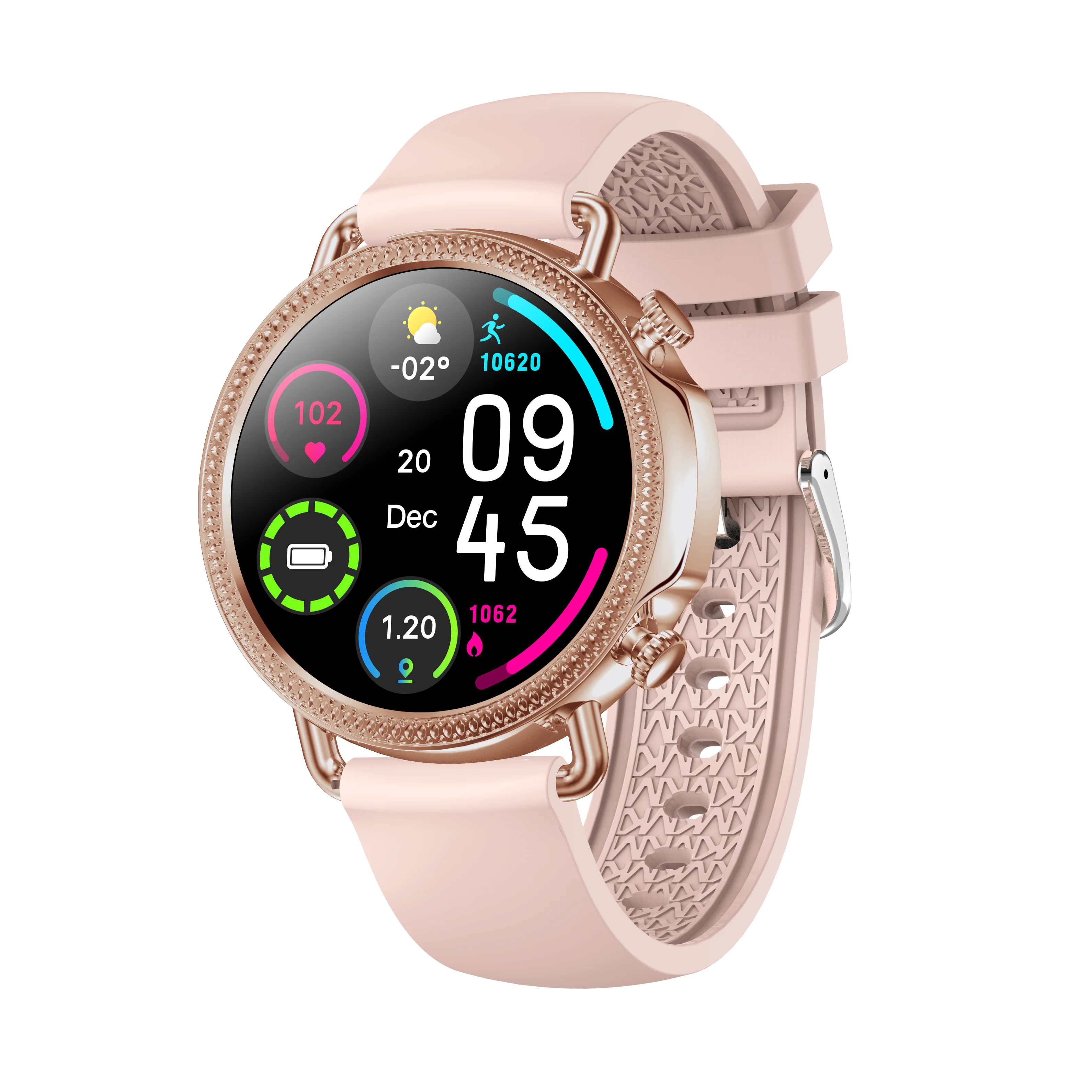 Color Screen Smart Band Blood Pressure Tracker Watch Pedometer