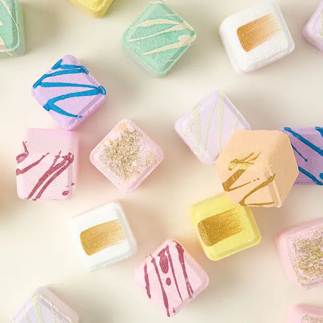 Organic Square Cube Essential Oil Shower Steamers For Spa Shower Care Aromatherapy