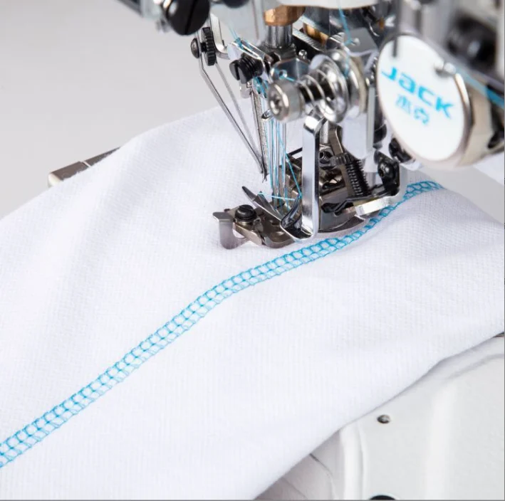 New Jack K5 Ultra High Speed Small Square Head Computer Barrel Arm Stretch Stitch Industrial Sewing Machine Factory Direct Sale