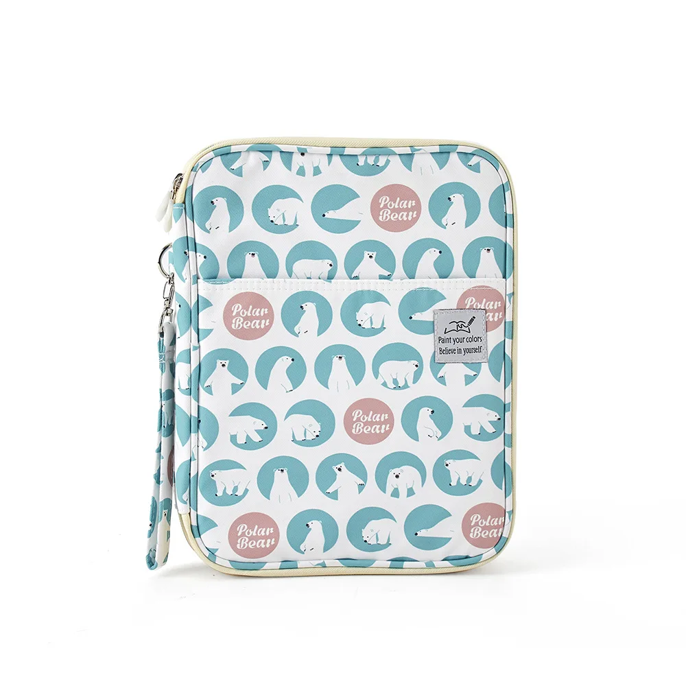 Colored Pencil Case 192/96 Slots Pen Pencil Bag Organizer with Handy Wrap Portable- Multilayer Holder for Colored Pencils