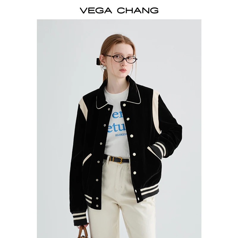 Fall 2024 new casual explosive straight down American short jacket preppy baseball jacket