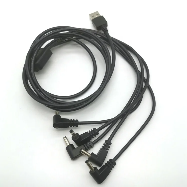 Силовой кабель с прямоугольным штекером USB A и DC3.5