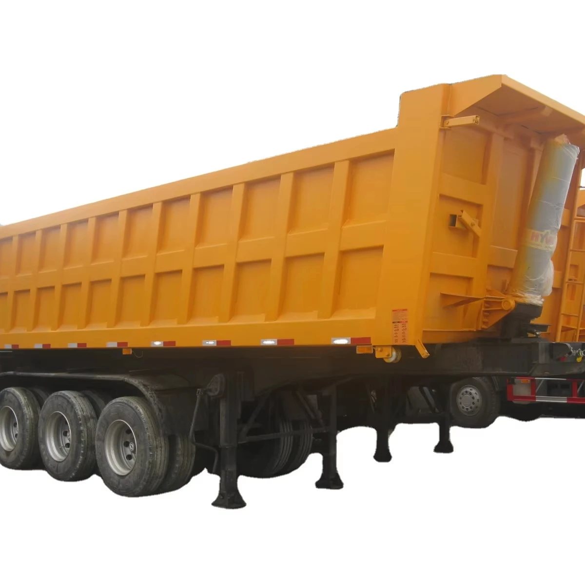 Hot sale  24 cbm dump semi-trailer Heavy Duty tipper semi-trailer for BAUXITE Transport