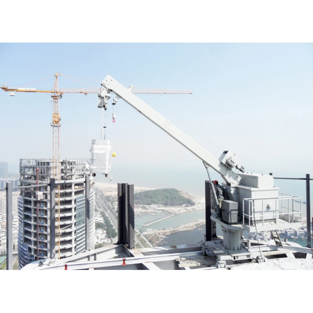 LINYIQUEEN BMU building maintenance unit with goose-neck jib,window cleaning cradle/gondola with CE and EAC certificate