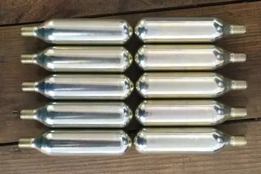 Factory direct sale high quality food grade mini threaded 16g co2 cartridge