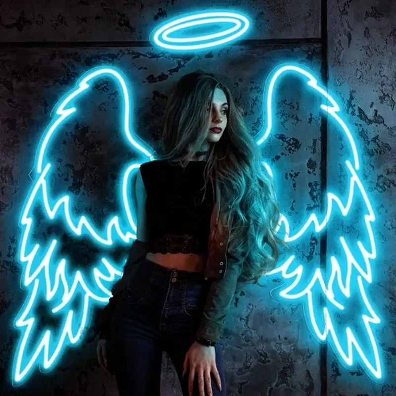 Custom Waterproof Led Neon Light Sign Angel Wings RGB Decoration Neon Rgb Dmx SMD2835 Neon Sign