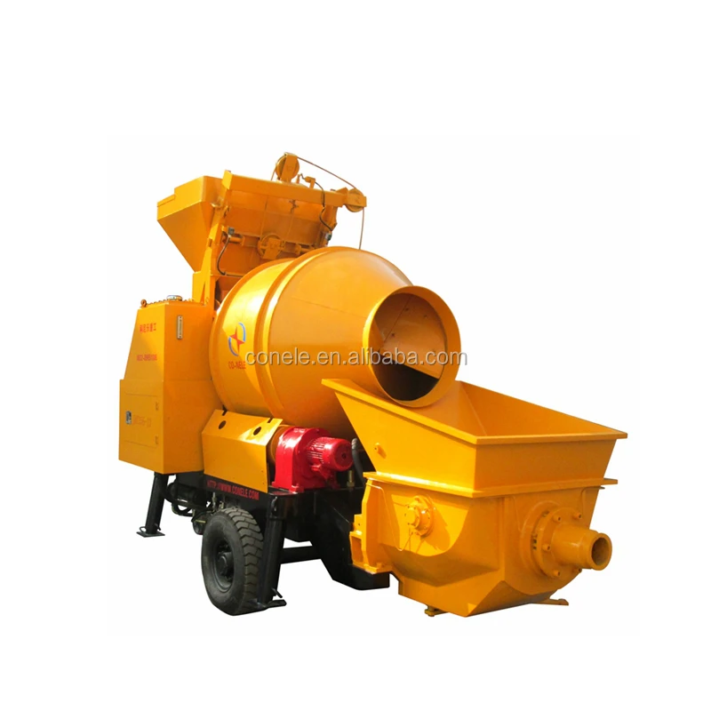 concrete mixer pump and  portable concrete pump with mixer