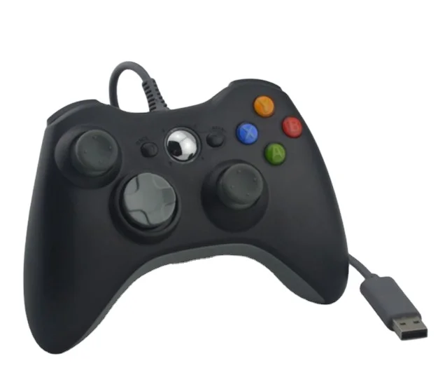 Черный ПК/USB проводной игровой контроллер для консоли XBOX 360